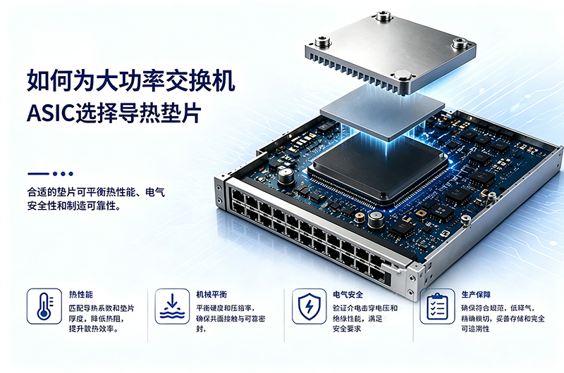 交换机ASIC散热选型：为何导热系数（W/m·K）不是唯一标准？