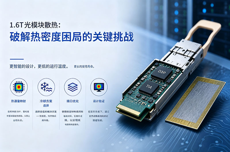 1.6T光模块散热方案 1.6T光模块散热方案